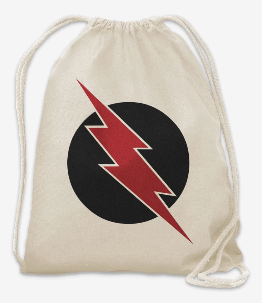 Mochila Blanco de Rayo circular reversa
