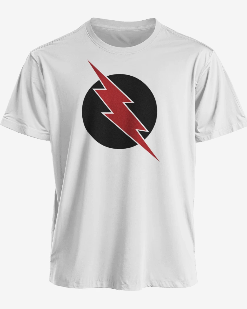 Polera premium Blanco de Rayo circular reversa