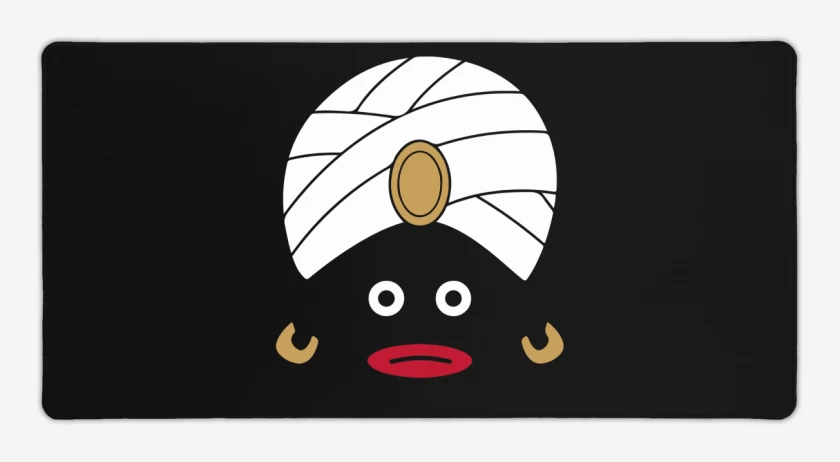 Mouse pad Gamer Negro de mr popo