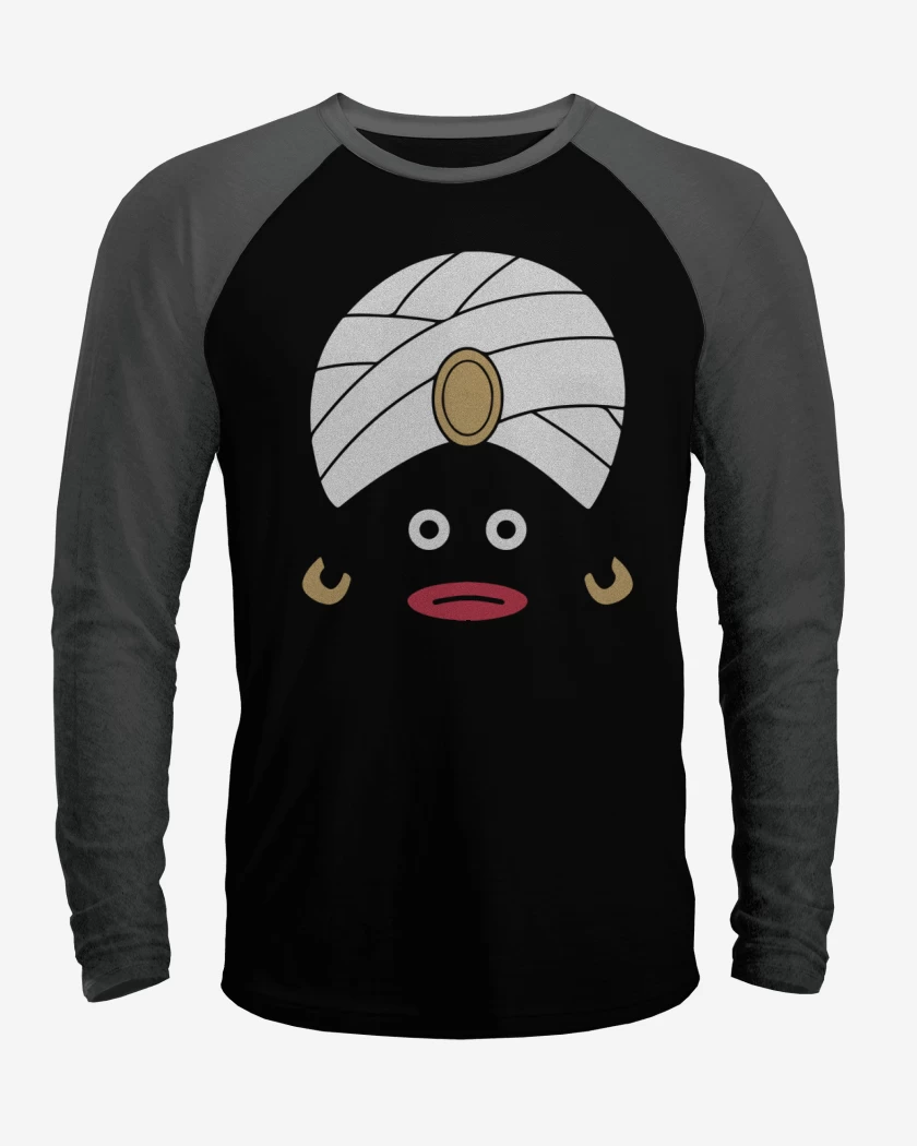 Polera Raglan Negro / Negro Heather de mr popo