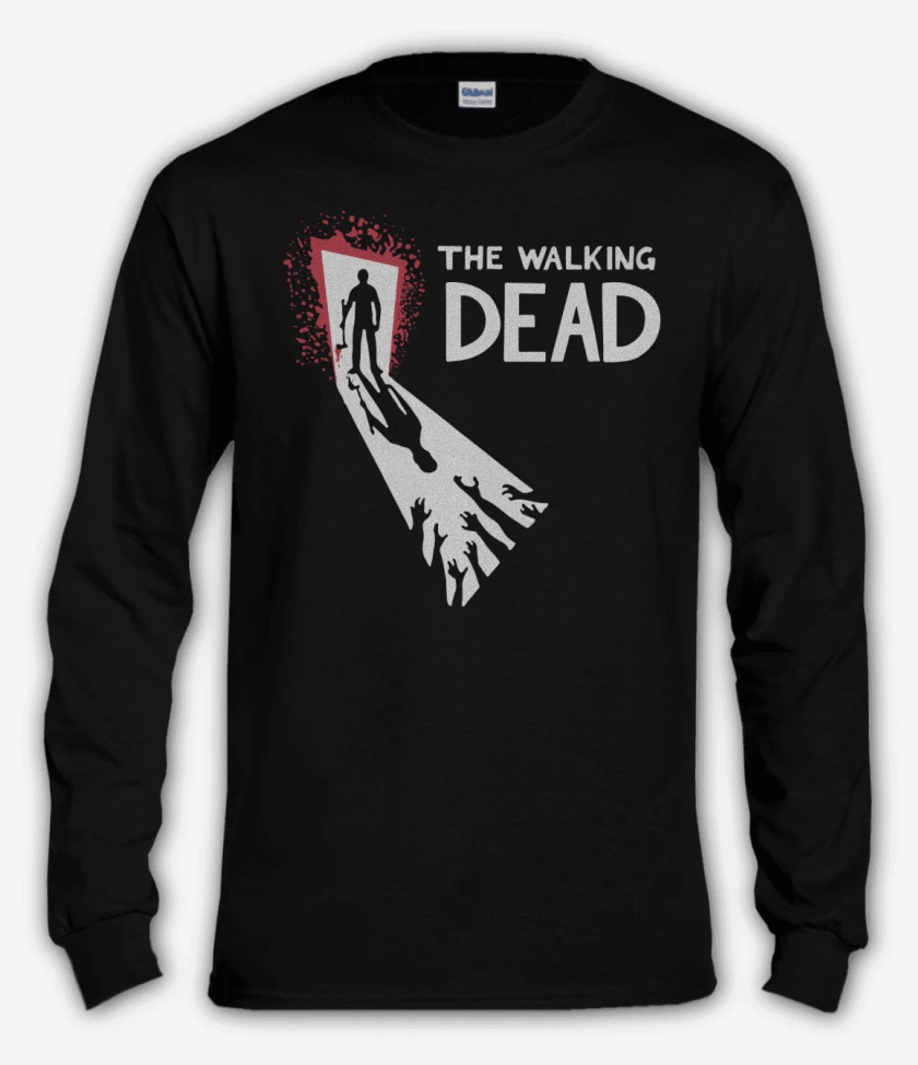 Polera manga larga Negro de TWD Puerta