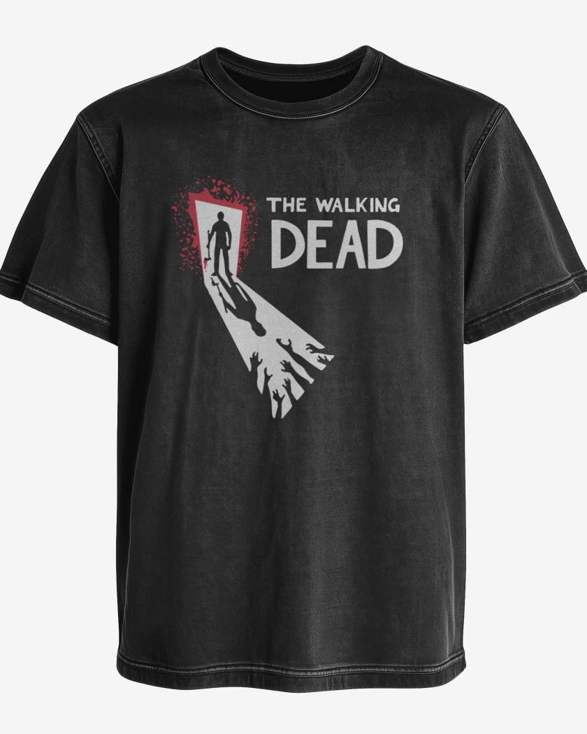 Polera desgastada TWD Puerta