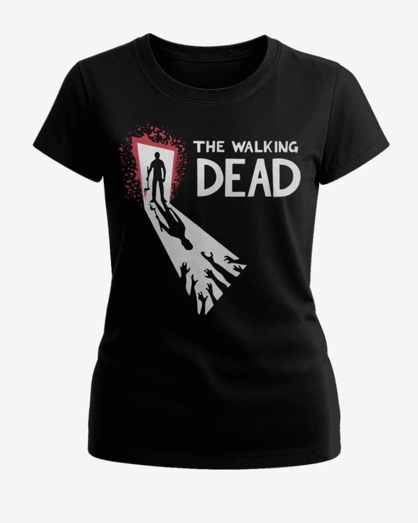 Polera de Mujer Negro de TWD Puerta