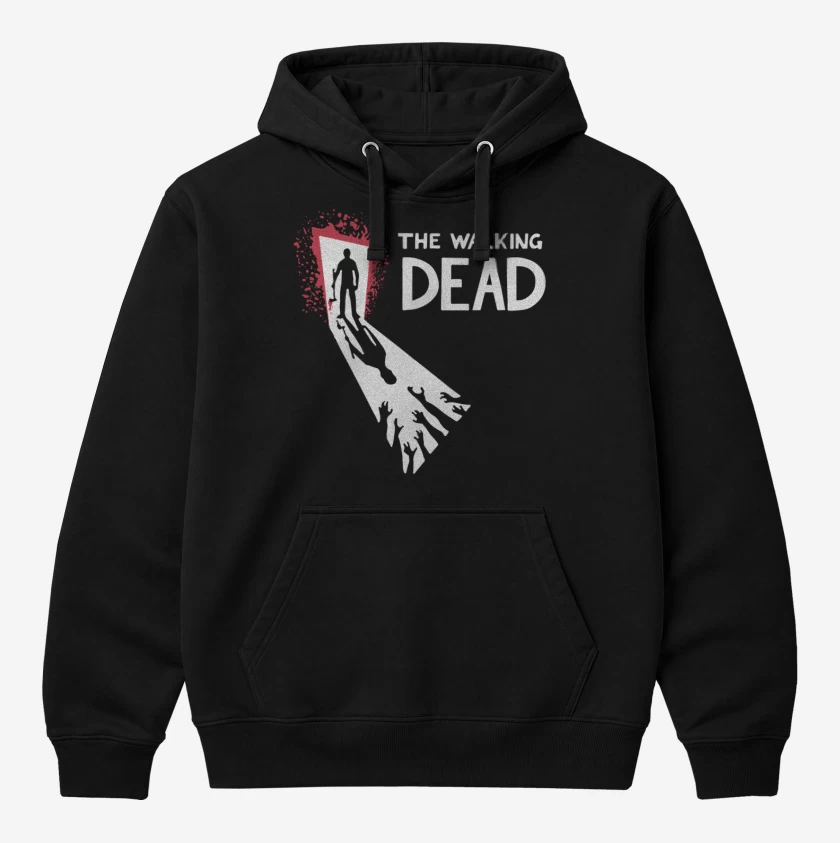 Polerón Canguro Negro de TWD Puerta