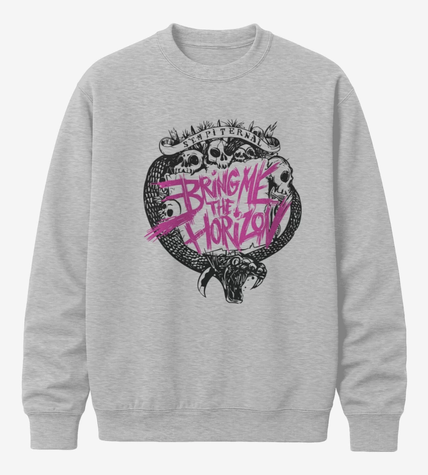 Poleron polo Gris Melange de Bring me the horizon