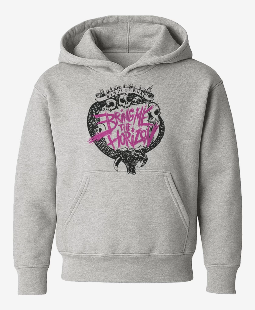Poleron de niño Gris Melange de Bring me the horizon
