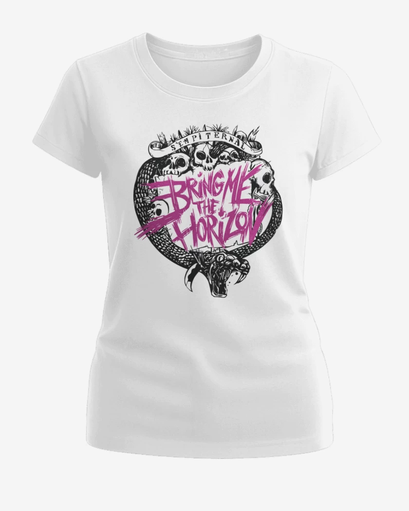 Polera de Mujer Blanco de Bring me the horizon