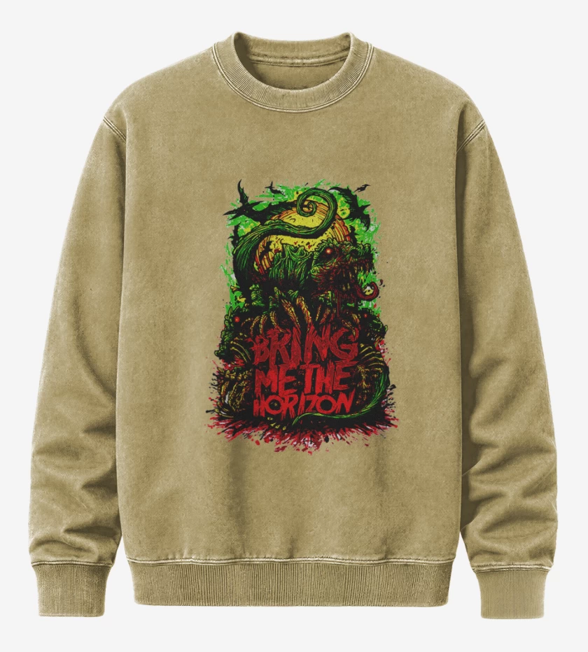 Poleron Polo Acid Wash Beige de Bring me the Horizon 2