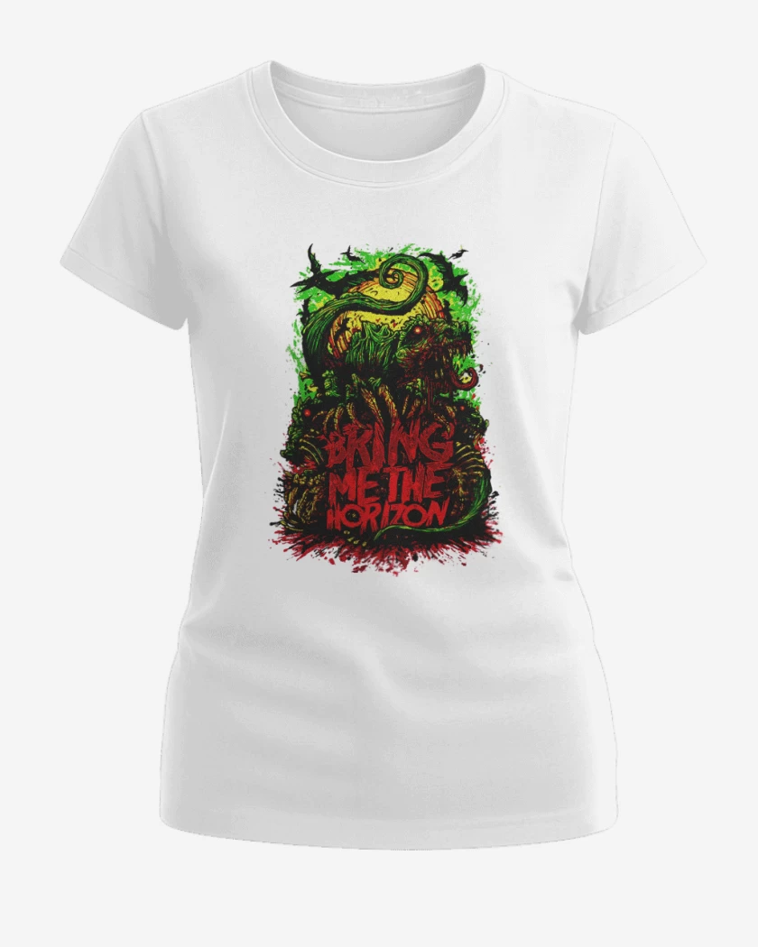 Polera de Mujer Blanco de Bring me the Horizon 2
