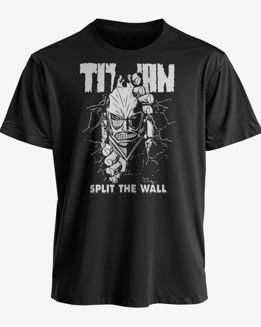 Polera premium Negro de Titan - Split The Wall