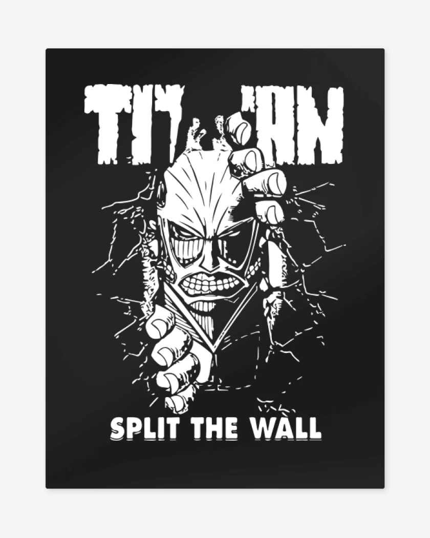Print metalico Titan - Split The Wall