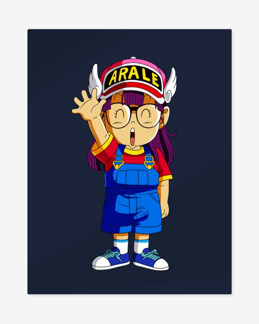Print metalico Azul Marino de Arale