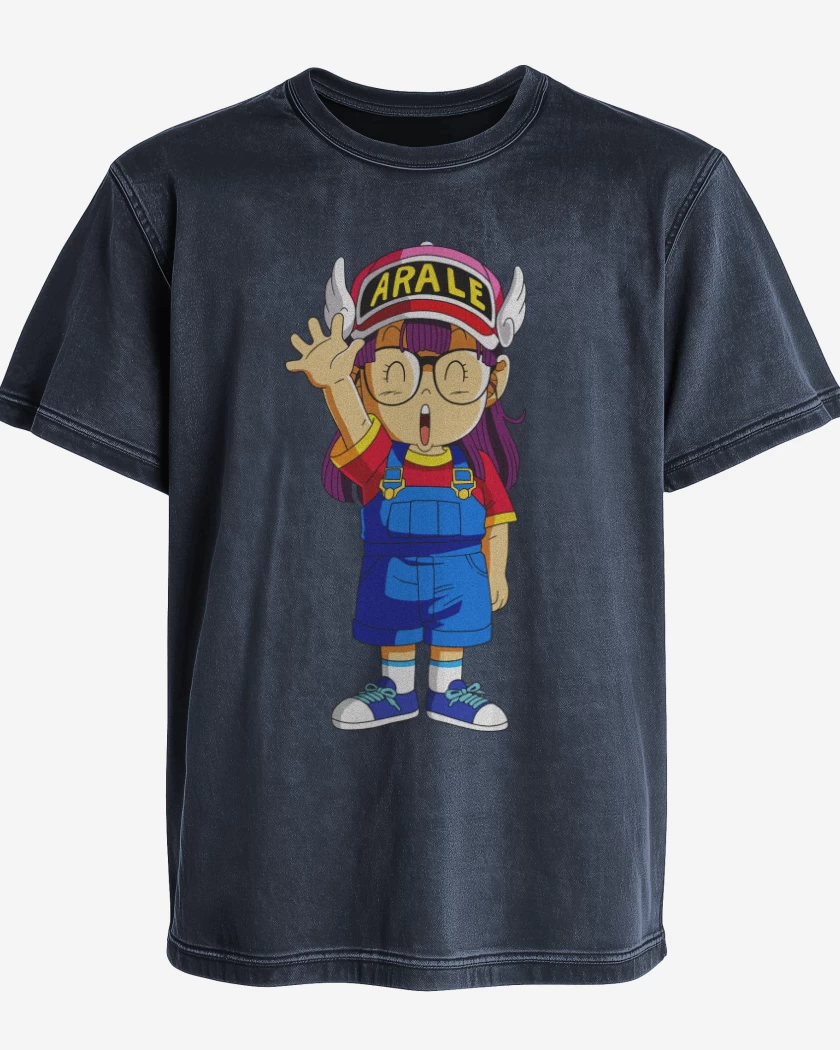 Polera desgastada Azul Marino de Arale