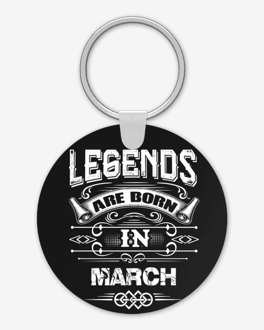 Llavero Negro de leyends are born in march