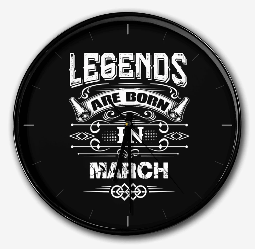 Reloj Negro de leyends are born in march