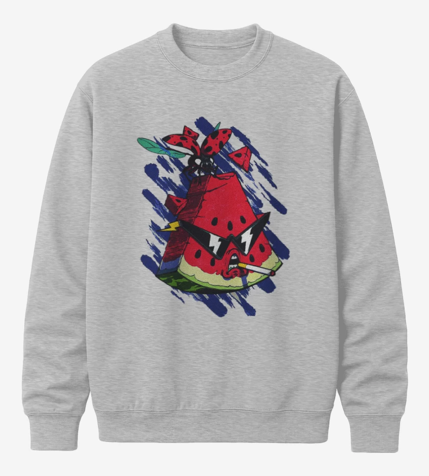 Poleron polo Gris Melange de Sandia