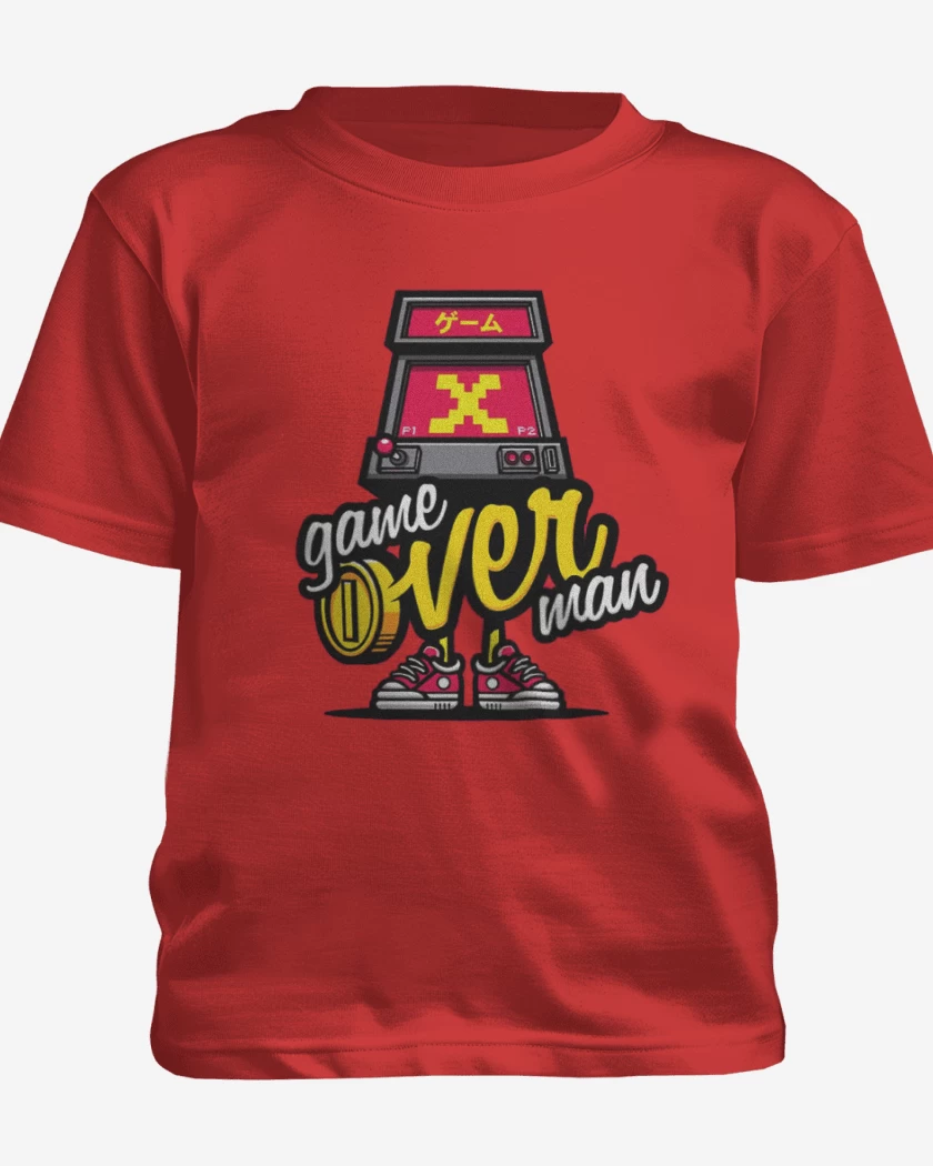 Polera de niño Rojo de Game over man