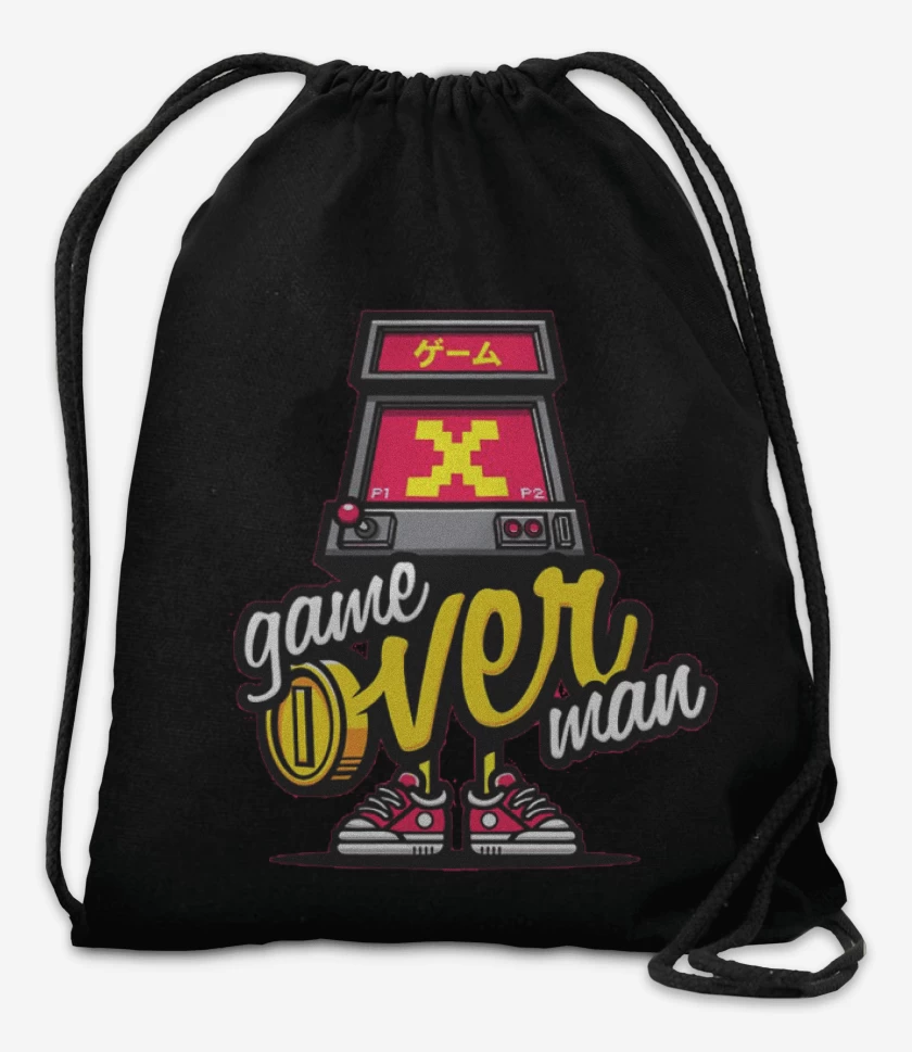 Mochila Negro de Game over man