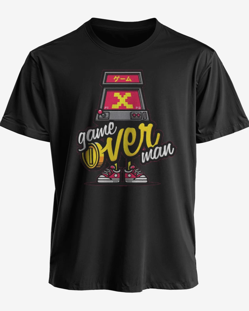 Polera premium Negro de Game over man