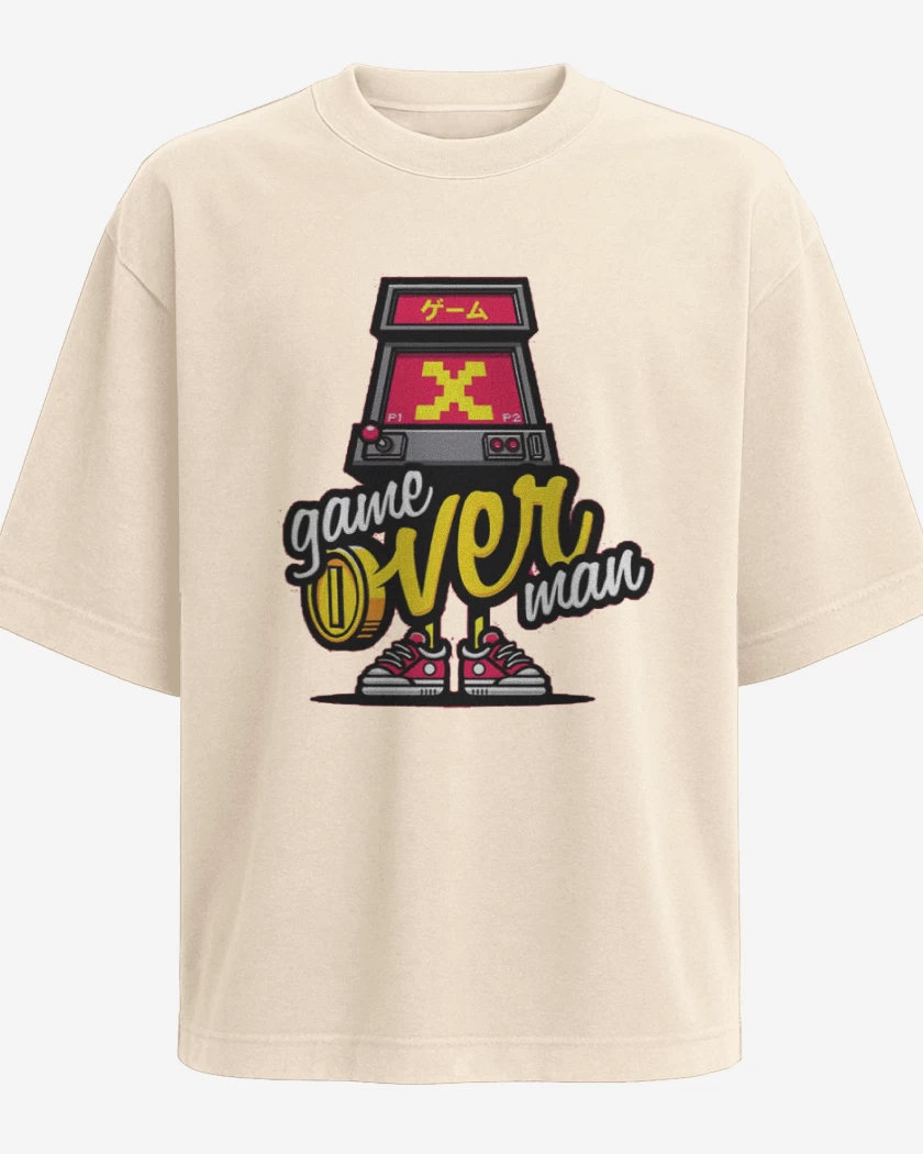 Polera Oversize Game over man