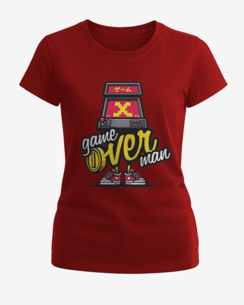 Polera de Mujer Rojo de Game over man