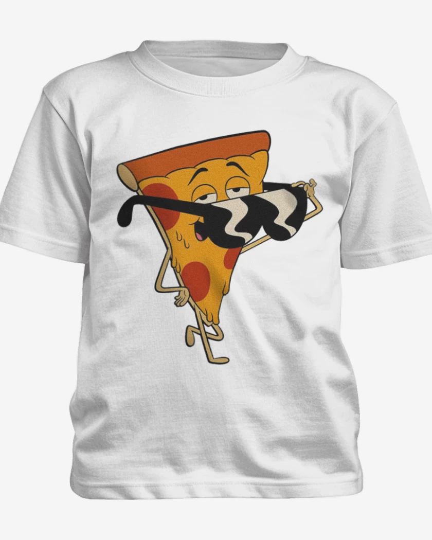 Polera de niño Blanco de Pizza