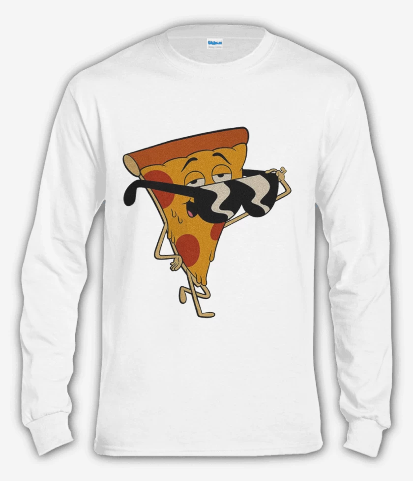 Polera manga larga Blanco de Pizza