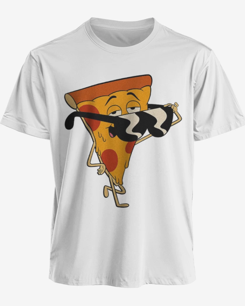 Polera premium Blanco de Pizza