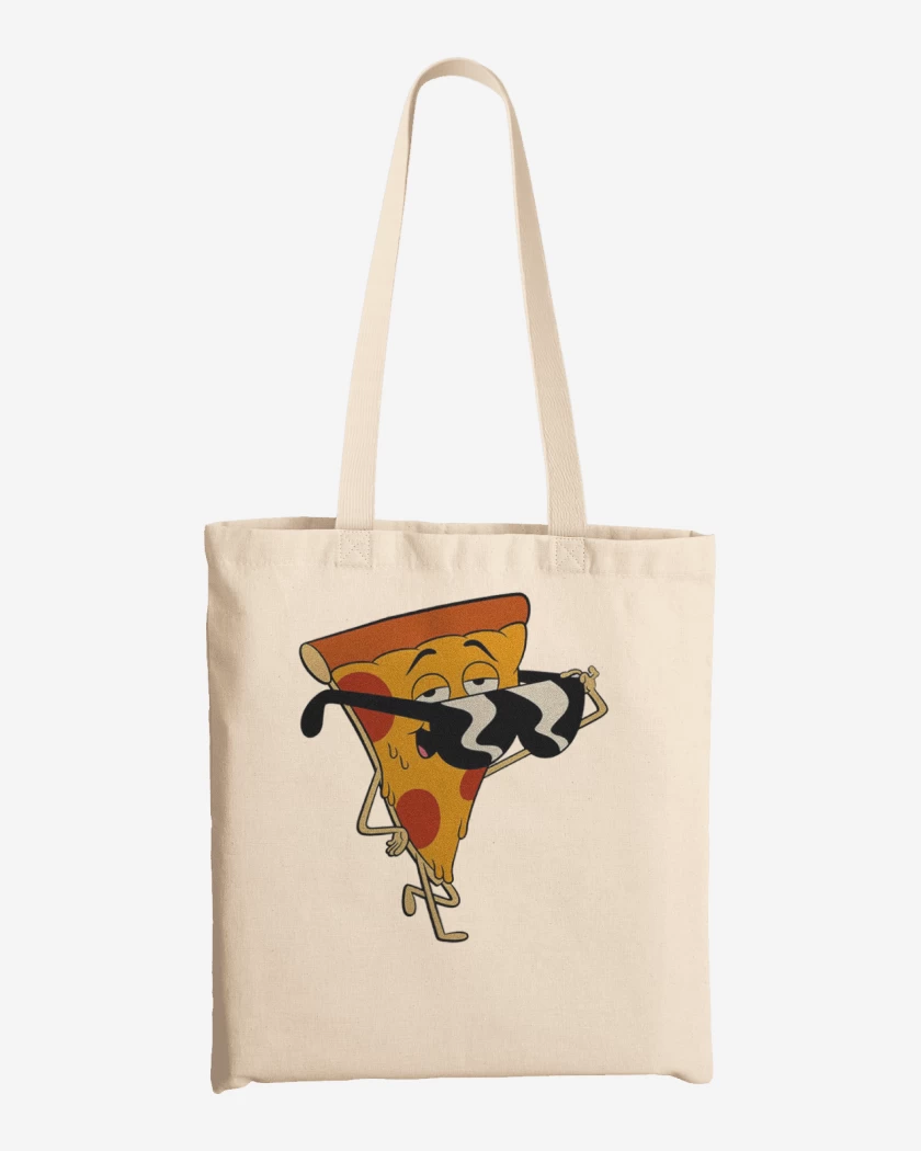 Totebag Blanco de Pizza