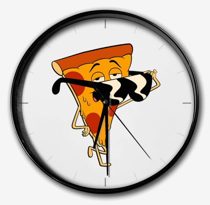 Reloj Blanco de Pizza