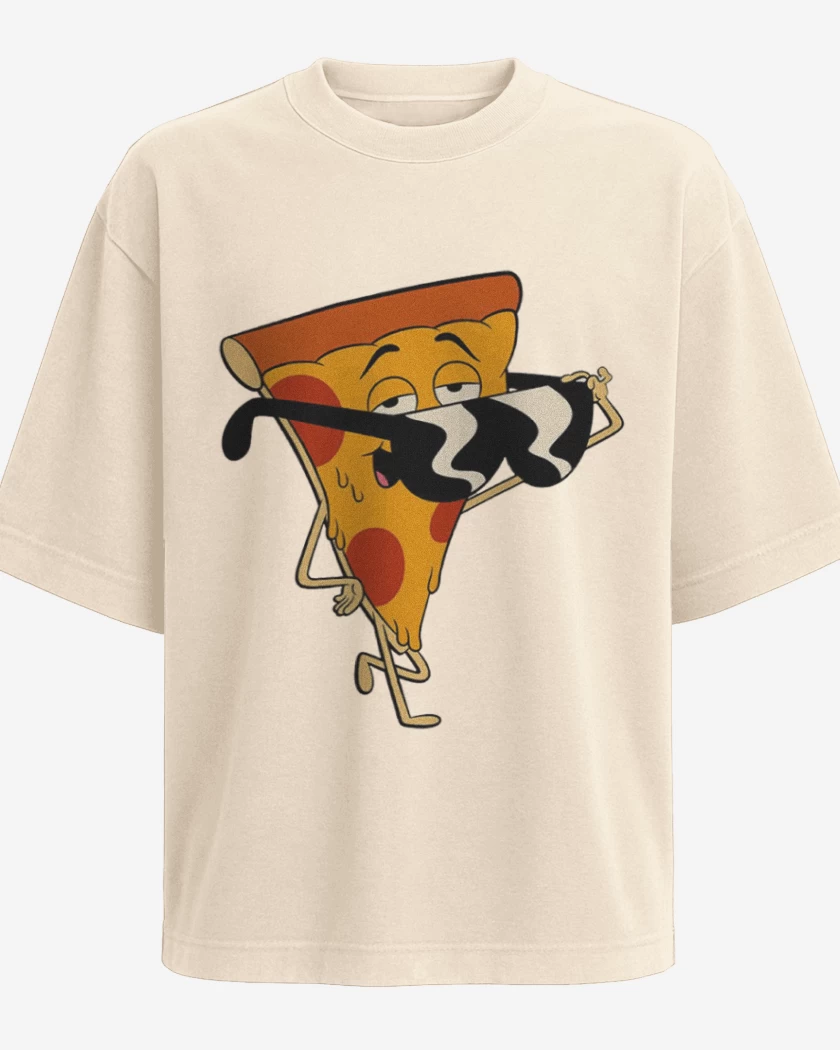 Polera Oversize Beige de Pizza