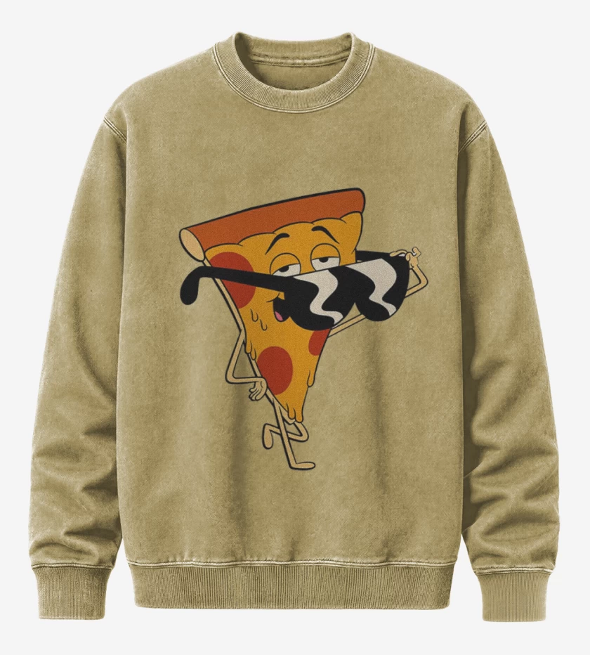 Poleron Polo Acid Wash Pizza