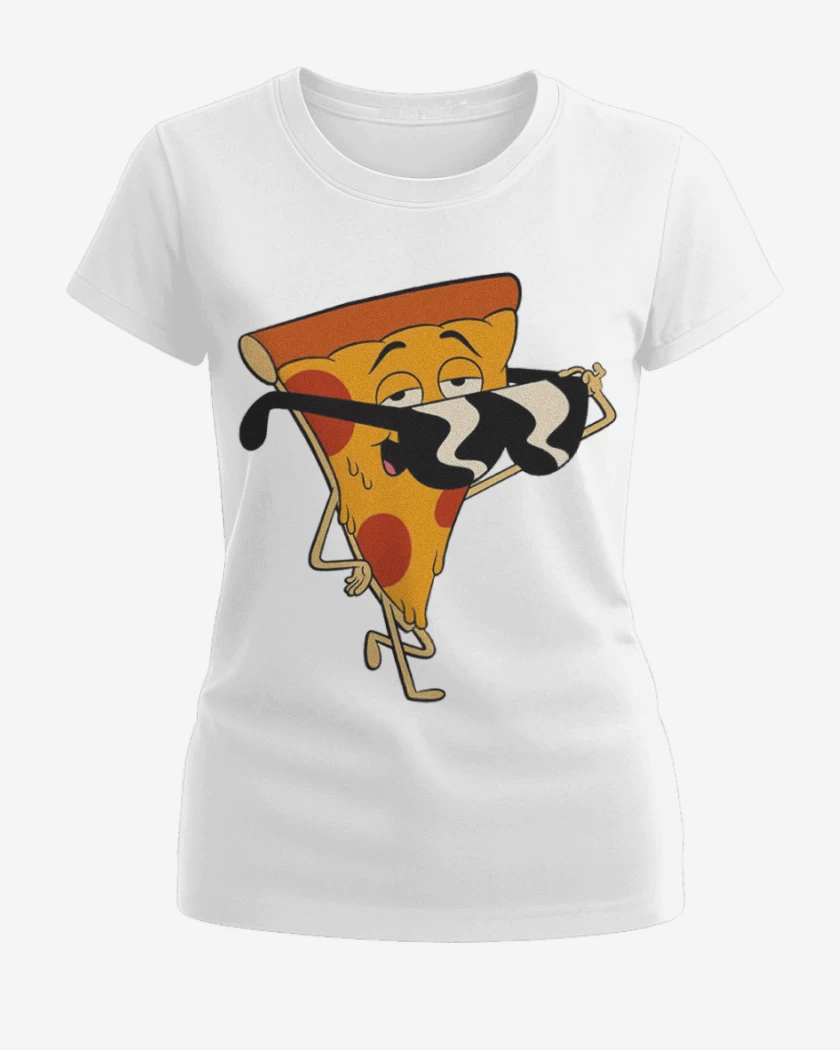 Polera de Mujer Blanco de Pizza