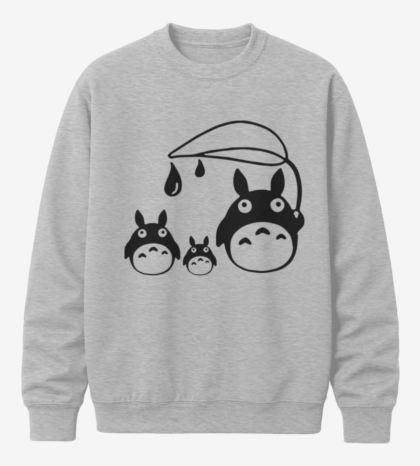 Poleron polo Gris Melange de Totoros