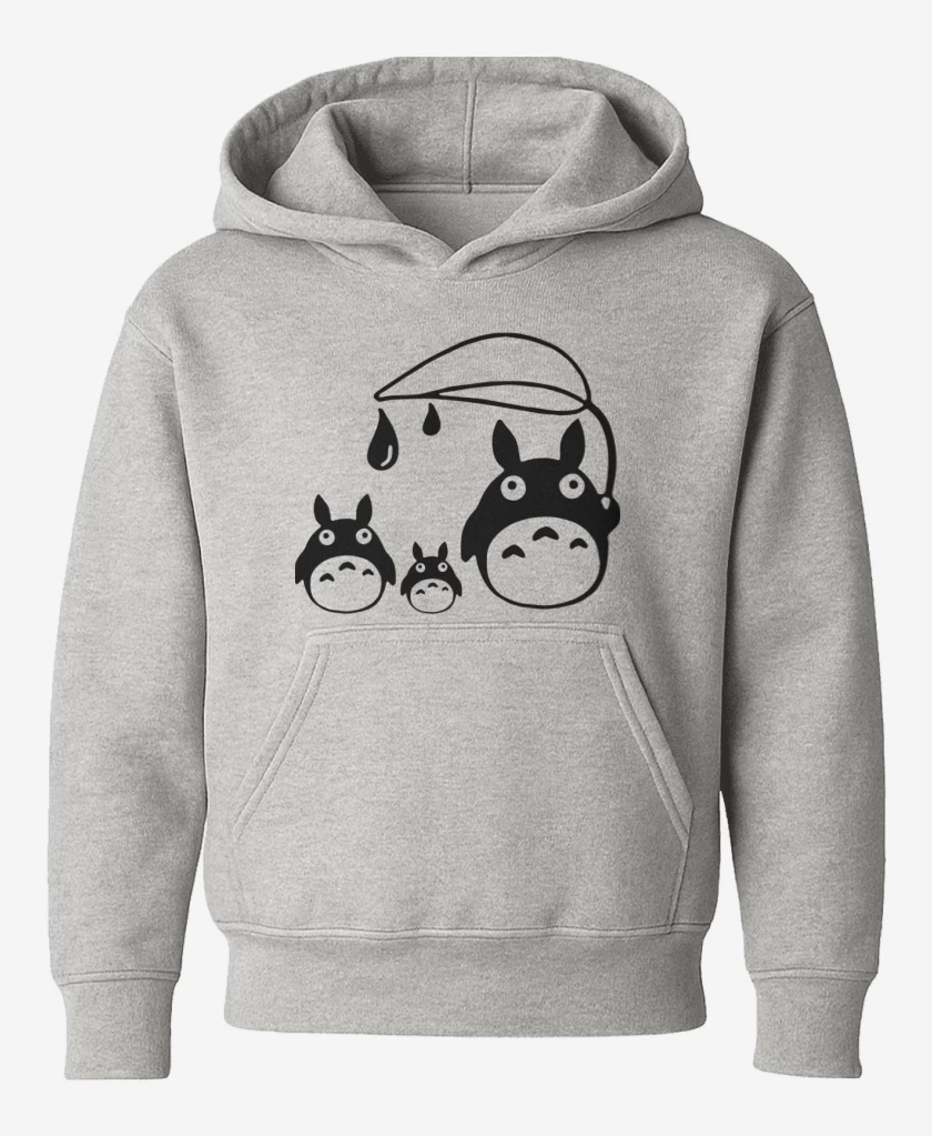 Poleron de niño Gris Melange de Totoros