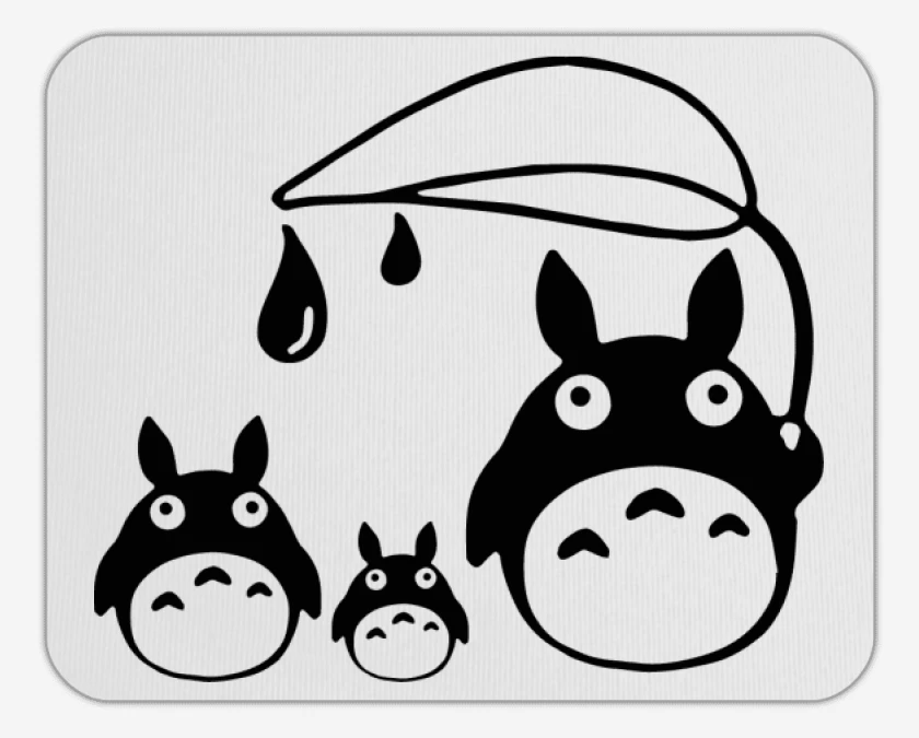 Mousepad Blanco de Totoros