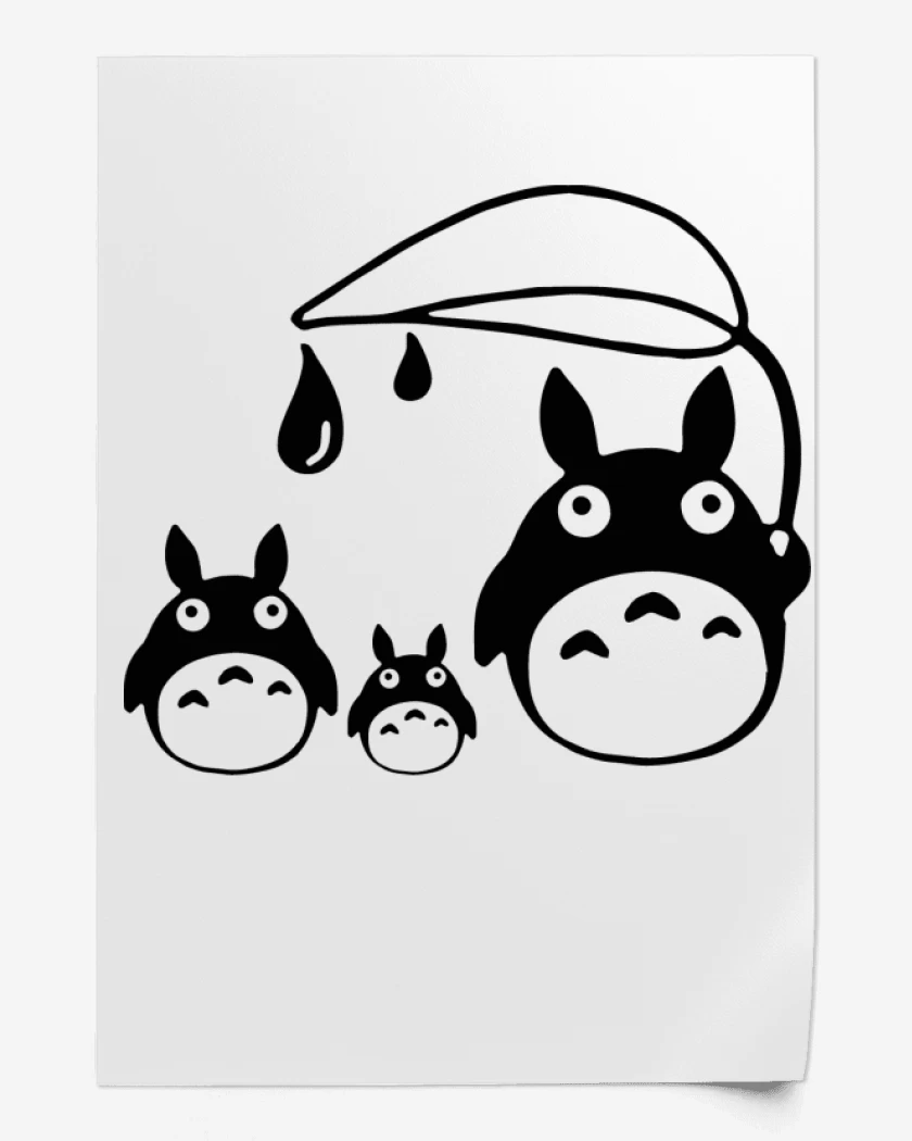 Print Blanco de Totoros