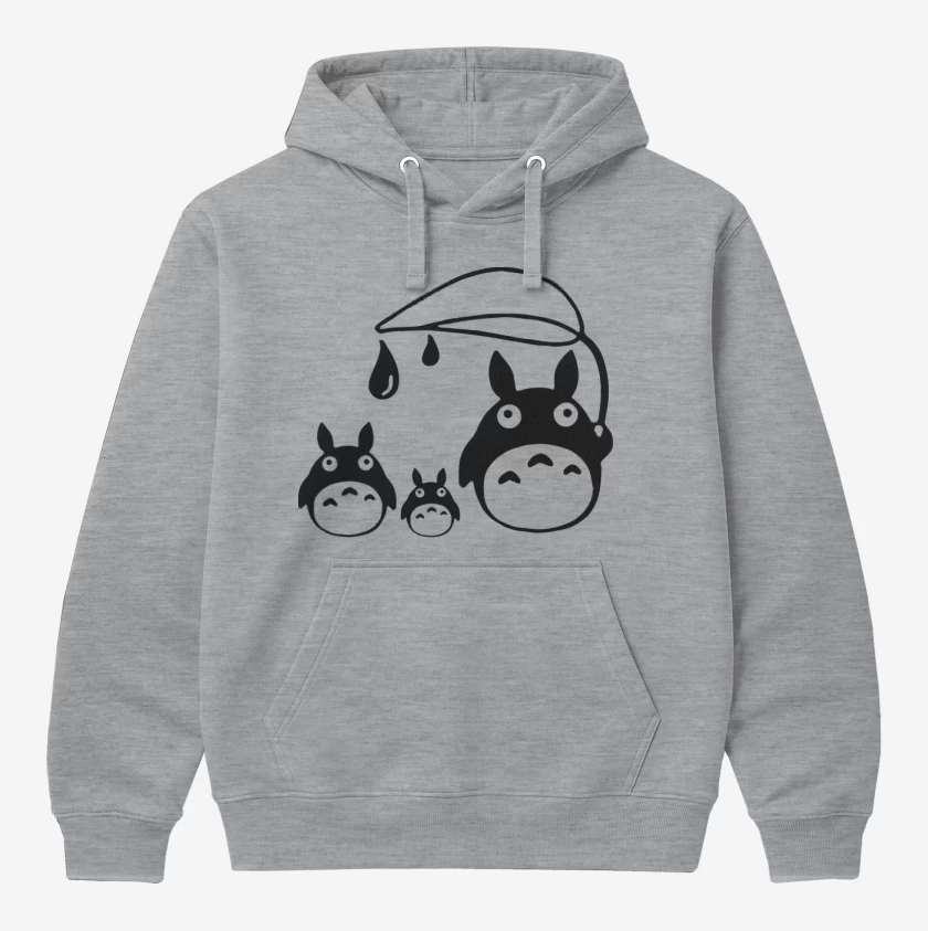 Polerón Canguro Gris Melange de Totoros