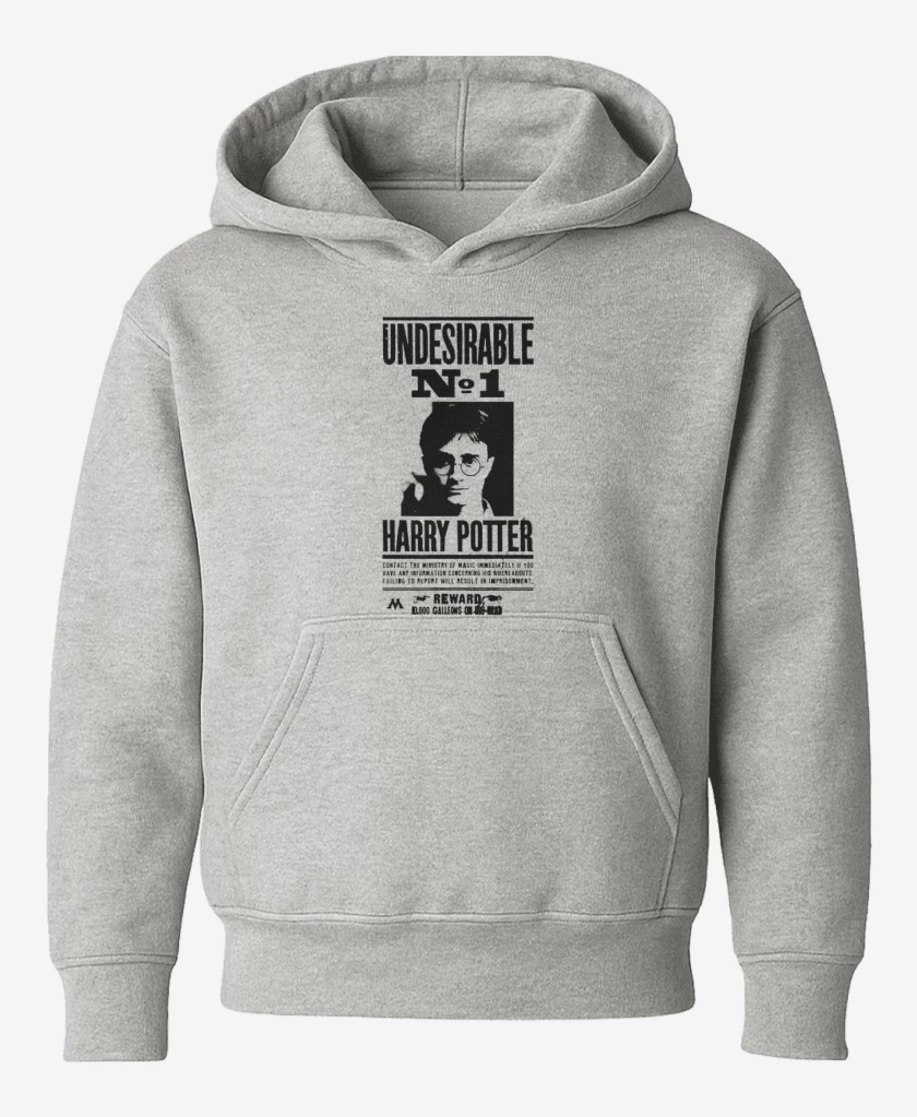 Poleron de niño Gris Melange de Harry potter wanted