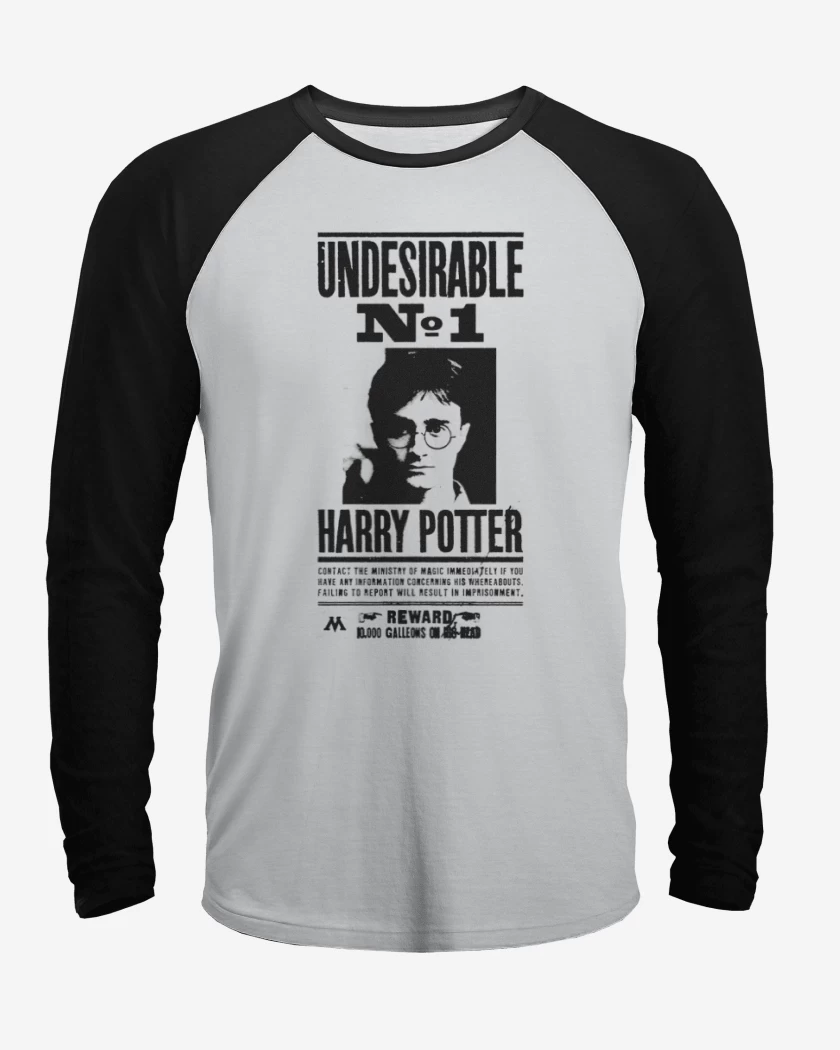 Polera Raglan Harry potter wanted