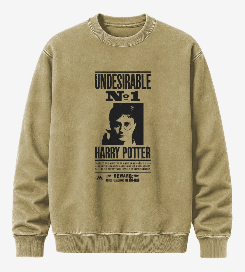 Poleron Polo Acid Wash Beige de Harry potter wanted