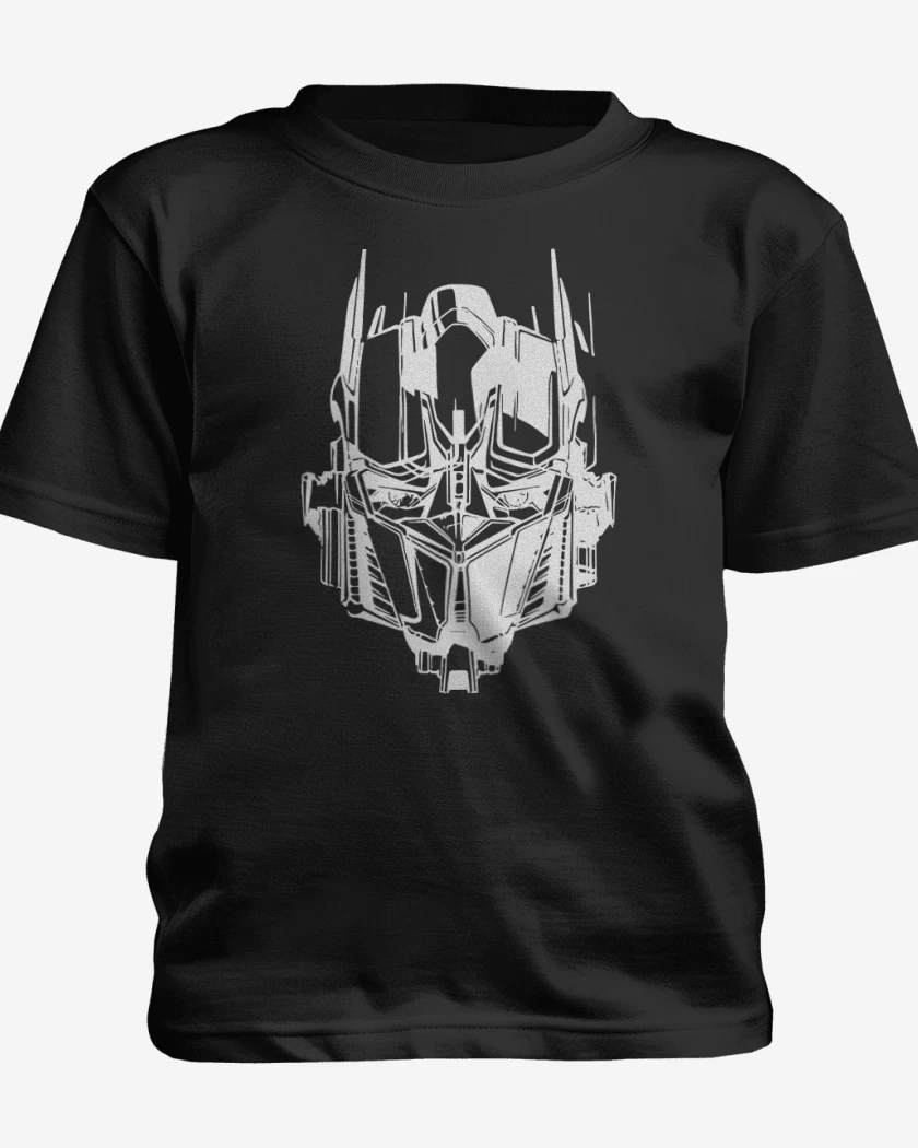 Polera de niño Negro de Transformers - Optimus Face