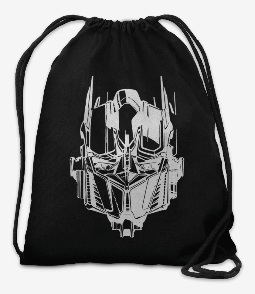 Mochila Negro de Transformers - Optimus Face
