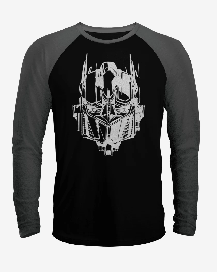 Polera Raglan Transformers - Optimus Face