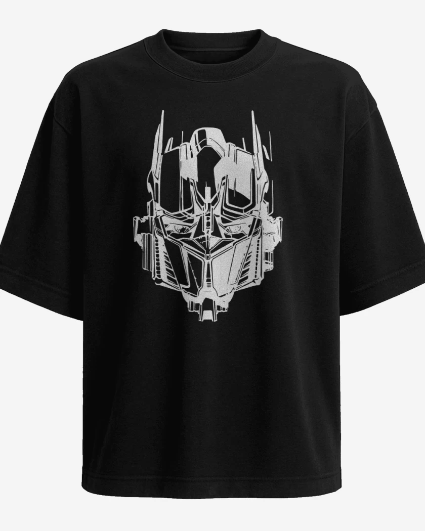 Polera Oversize Transformers - Optimus Face