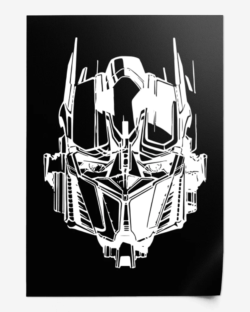 Print Transformers - Optimus Face