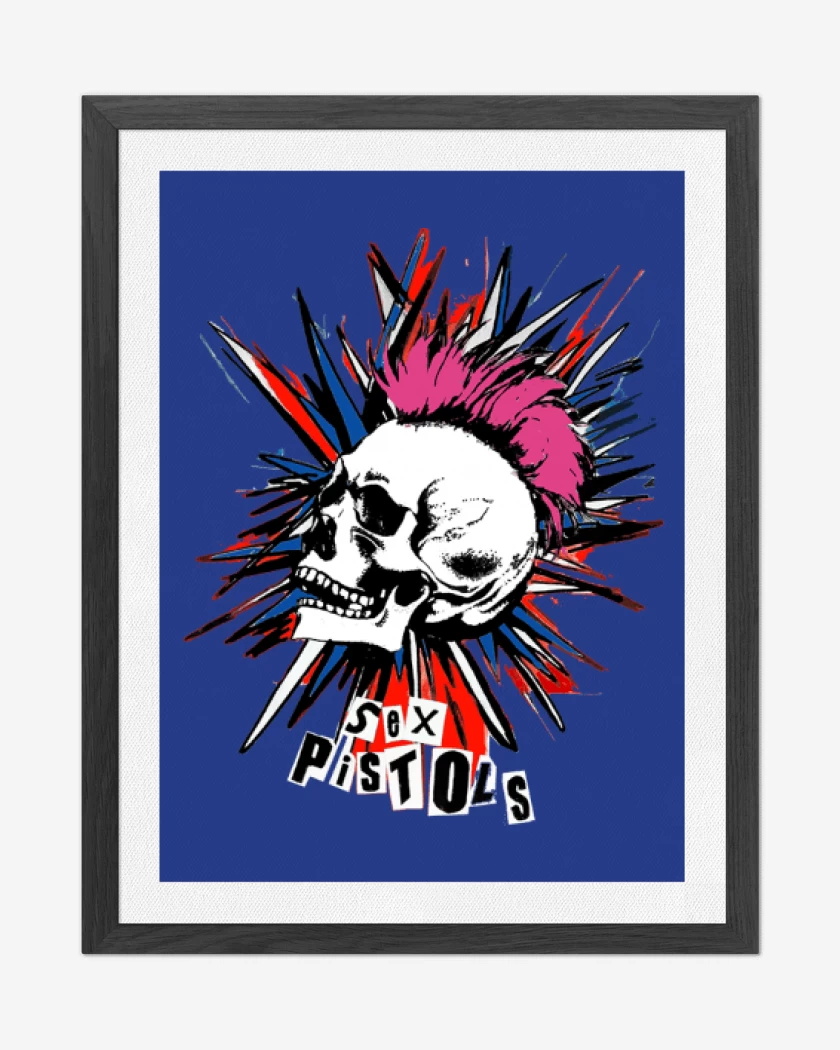 Cuadro decorativo Azul Rey de Sex Pistols Full color