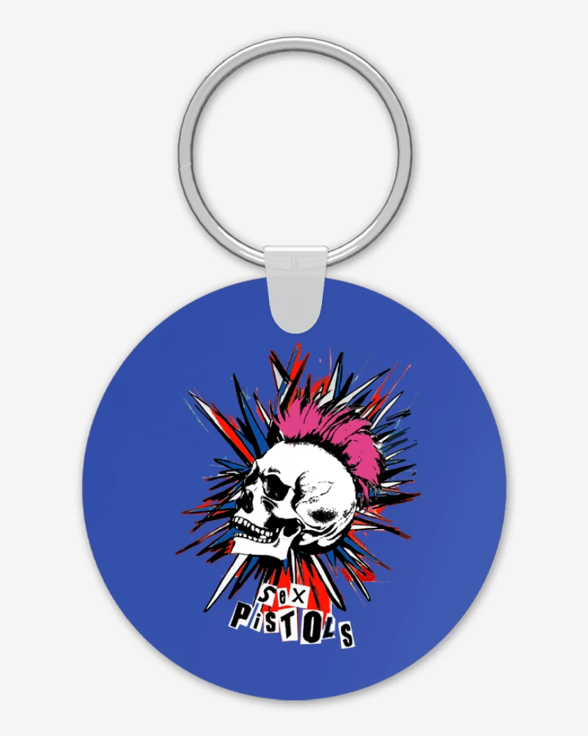 Llavero Azul Rey de Sex Pistols Full color