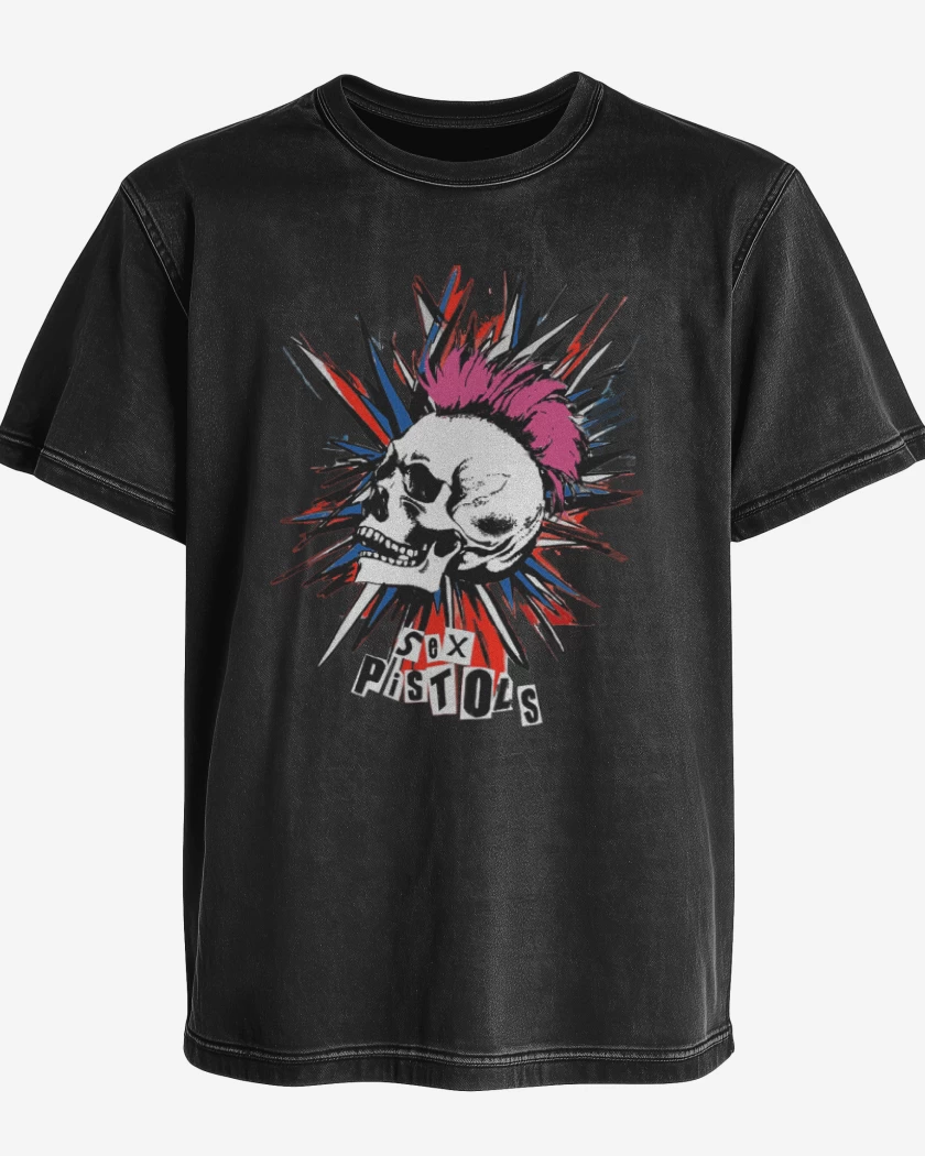 Polera desgastada Sex Pistols Full color