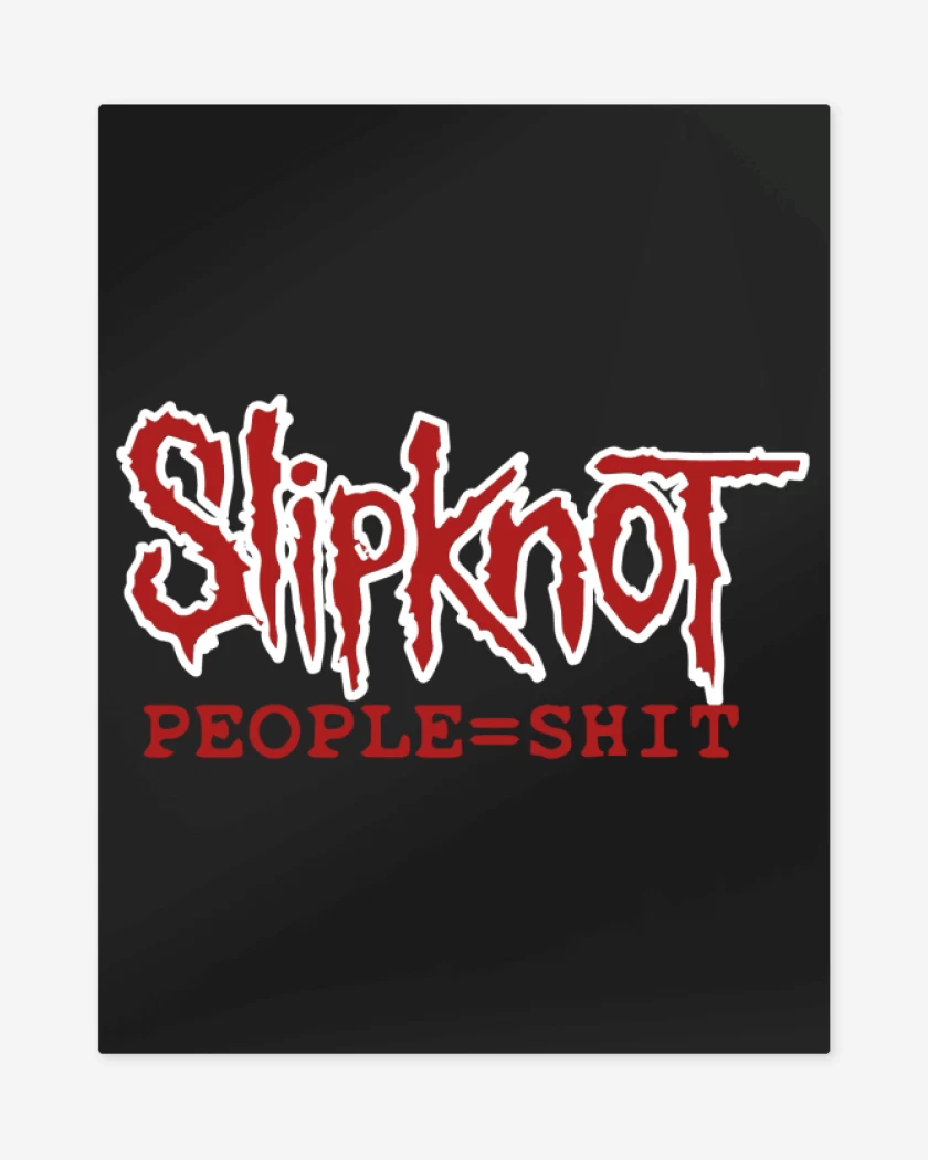 Print metalico Negro de Slipknot